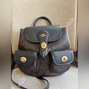 NWT！Coach Hadley Backpack In Signature Canvas （COACH CBH10） FAST SHIPPING